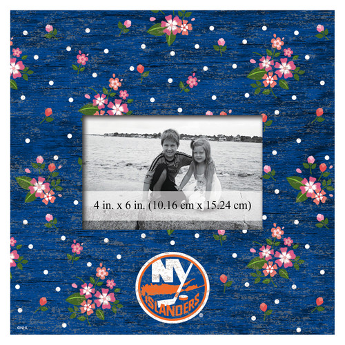New York Islanders Floral 10" x 10" Picture Frame