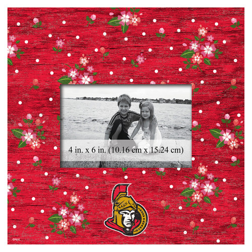 Ottawa Senators Floral 10" x 10" Picture Frame