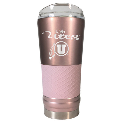 Utah Utes 24 oz. Rose Gold Draft Tumbler