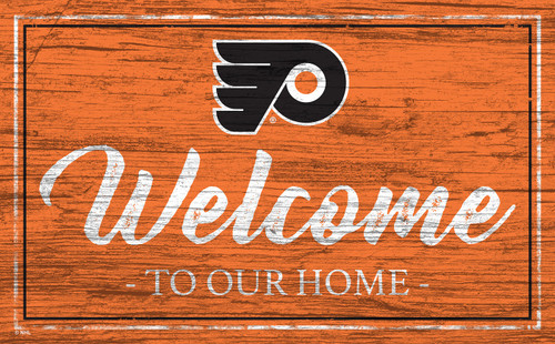 Philadelphia Flyers Team Color Welcome Sign