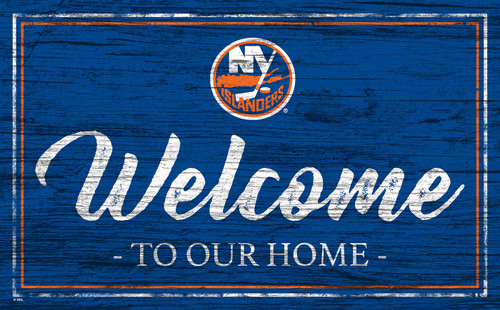 New York Islanders Team Color Welcome Sign