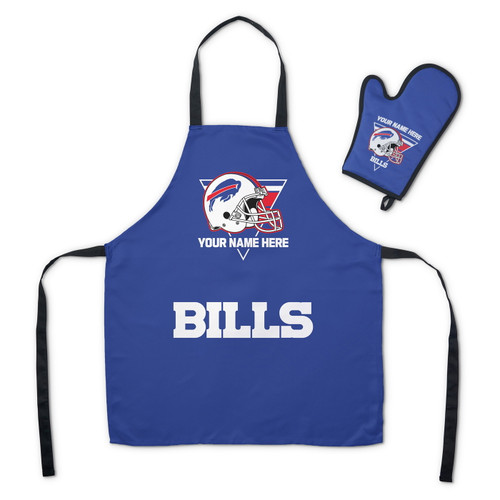 Buffalo Bills Personalized Apron & BBQ Mitt Set