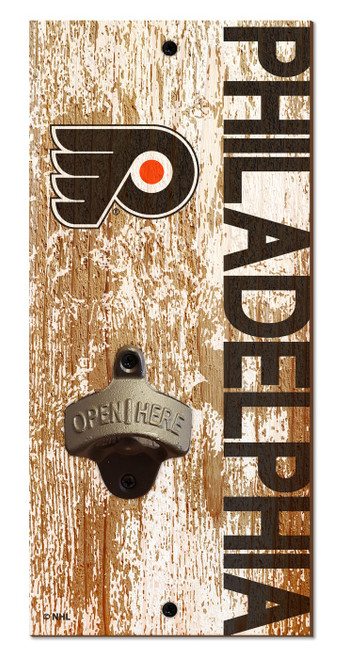 Philadelphia Flyers 6" x 12" Distressed Bottle Opener