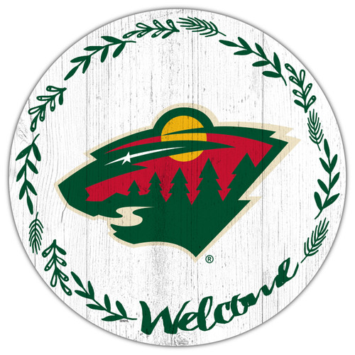 Minnesota Wild 12" Welcome Circle Sign