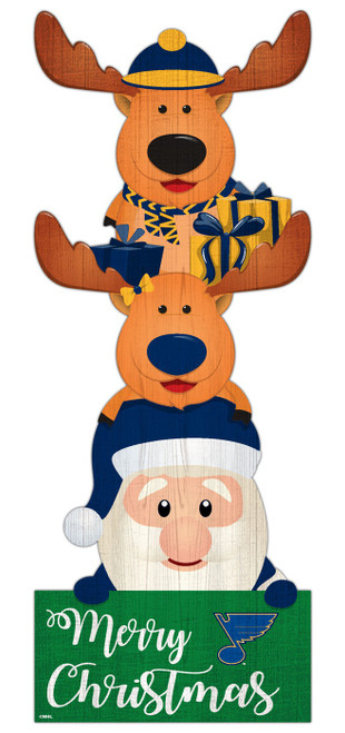 St. Louis Blues 31" Santa Stack Leaner