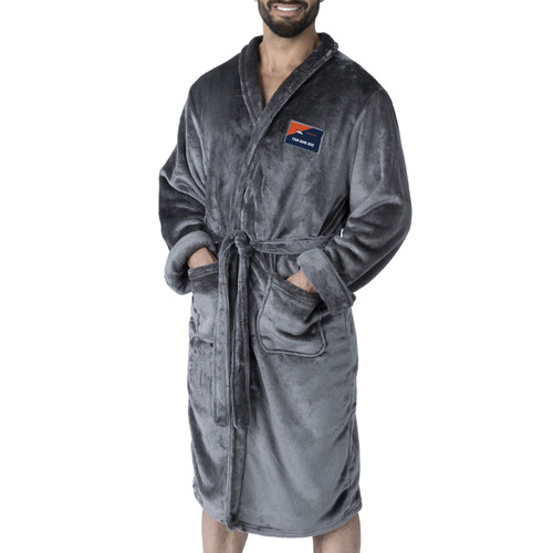Denver Broncos Personalized Snipe Men's Silk Touch Robe