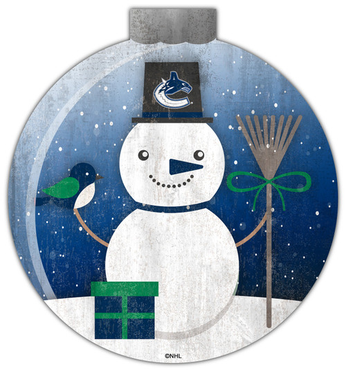 Vancouver Canucks 12" Snow Globe Wall Art