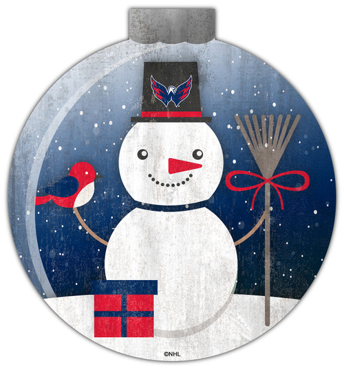 Washington Capitals 12" Snow Globe Wall Art