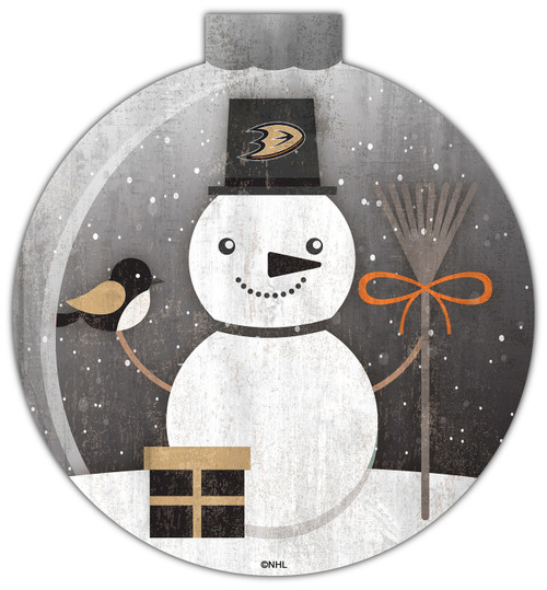 Anaheim Ducks 12" Snow Globe Wall Art