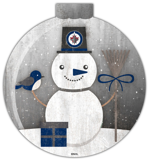 Winnipeg Jets 12" Snow Globe Wall Art