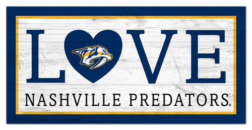 Nashville Predators 6" x 12" Love Sign