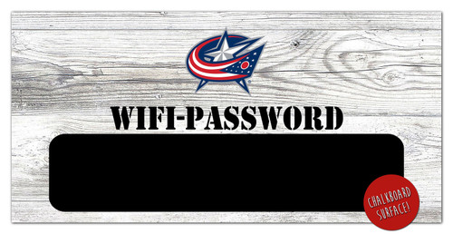 Columbus Blue Jackets 6" x 12" Wifi Password Sign