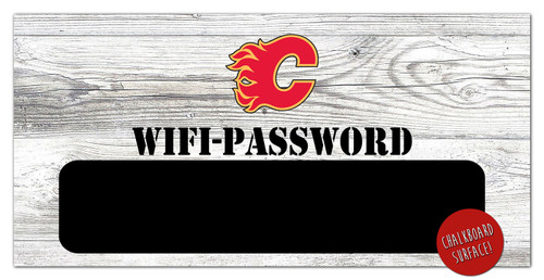 Calgary Flames 6" x 12" Wifi Password Sign