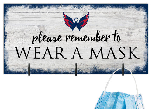 Washington Capitals Please Wear Your Mask Sign