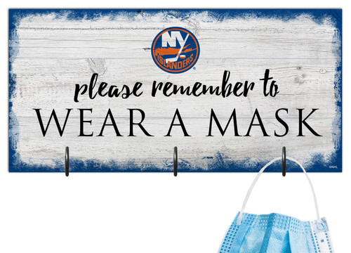 New York Islanders Please Wear Your Mask Sign