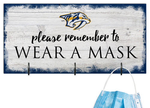 Nashville Predators Please Wear Your Mask Sign