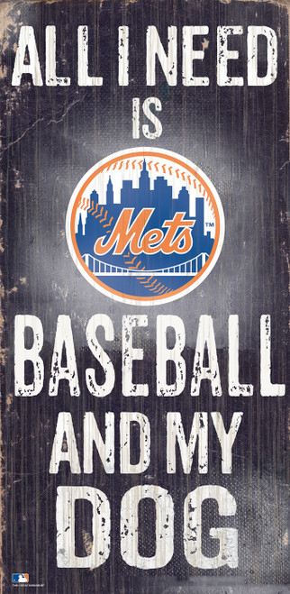 New York Mets Baseball & My Dog Sign