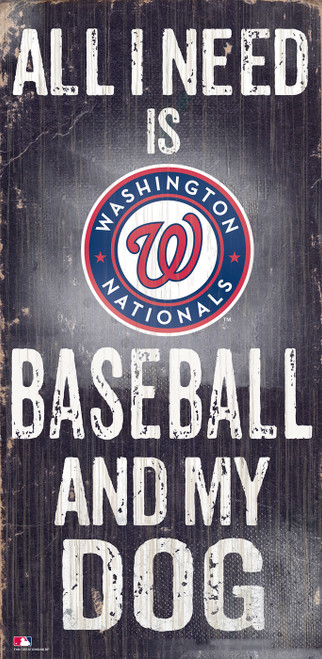 Washington Nationals Baseball & My Dog Sign