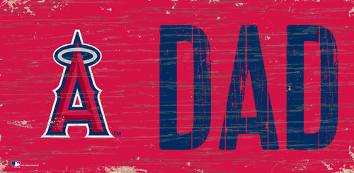 Los Angeles Angels 6" x 12" Dad Sign