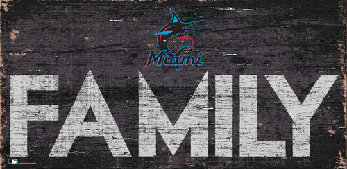 Miami Marlins 6" x 12" Family Sign
