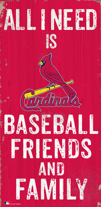 St. Louis Cardinals 6" x 12" Friends & Family Sign