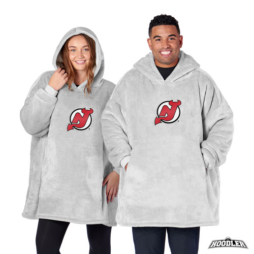 New Jersey Devils Heather Grey Hoodler Pullover
