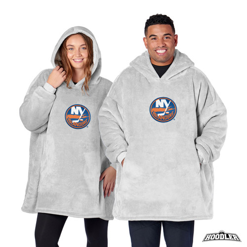 New York Islanders Heather Grey Hoodler Pullover