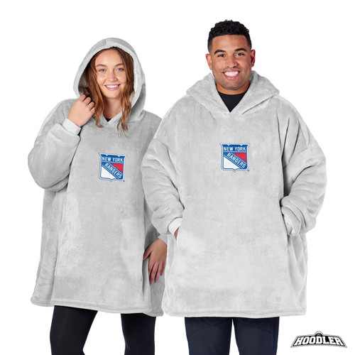 New York Rangers Heather Grey Hoodler Pullover