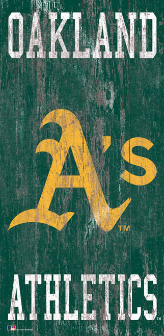 Oakland Athletics 6" x 12" Heritage Logo Sign