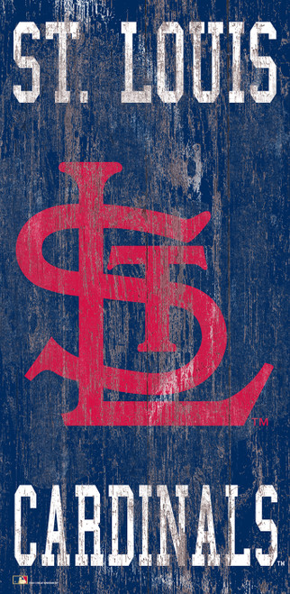 St. Louis Cardinals 6" x 12" Heritage Logo Sign