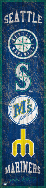 Seattle Mariners Heritage Banner Vertical Sign