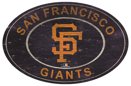 San Francisco Giants 46" Heritage Logo Oval Sign