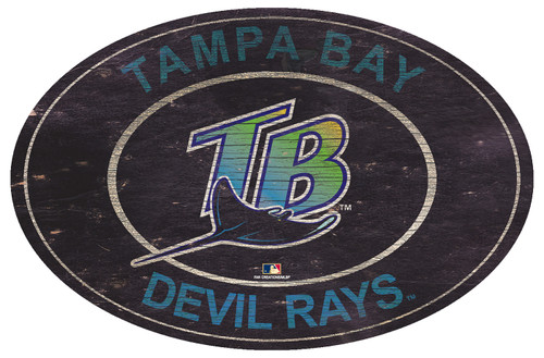 Tampa Bay Rays 46" Heritage Logo Oval Sign
