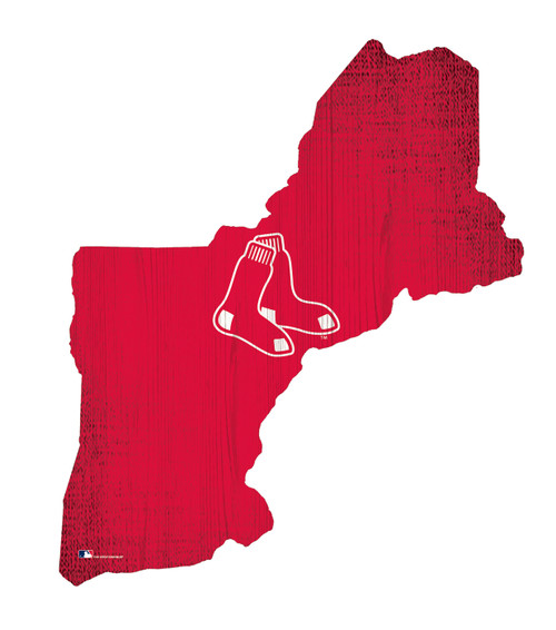 Boston Red Sox 12 Team Color Logo State Sign