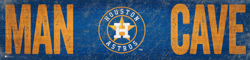 Houston Astros 6" x 24" Man Cave Sign