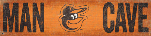 Baltimore Orioles 6" x 24" Man Cave Sign
