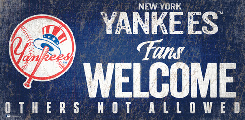 New York Yankees Fans Welcome Sign