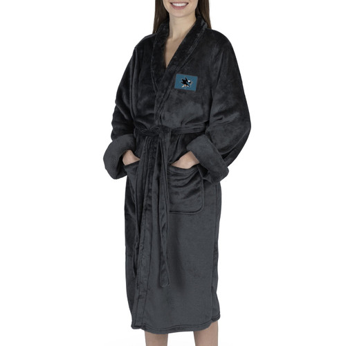 San Jose Sharks Black Snipe Women's Silk Touch Robe