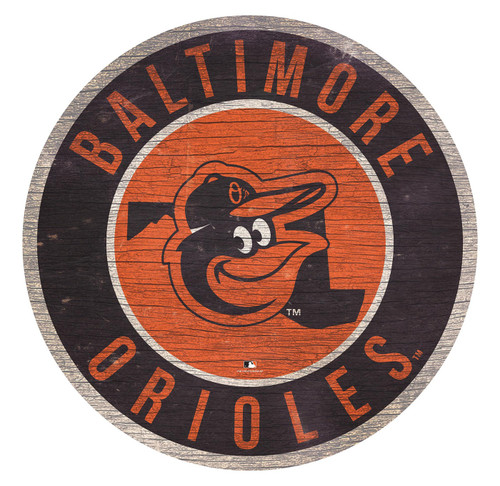 Baltimore Orioles 12" Circle with State Sign