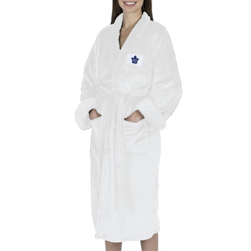 Toronto Maple Leafs White Out Women's Silk Touch Robe