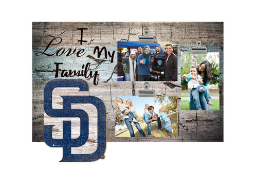 San Diego Padres I Love My Family Clip Frame