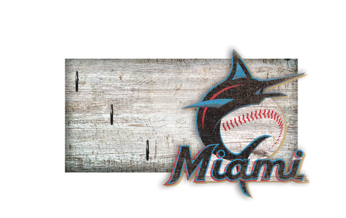 Miami Marlins 6" x 12" Key Holder