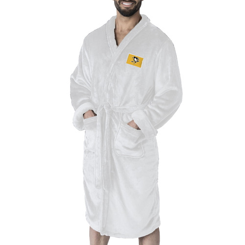 Pittsburgh Penguins White Out Men's Silk Touch Robe