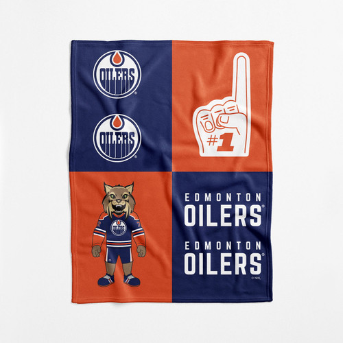 Edmonton Oilers 40" x 50" Domino Swaddle Blanket