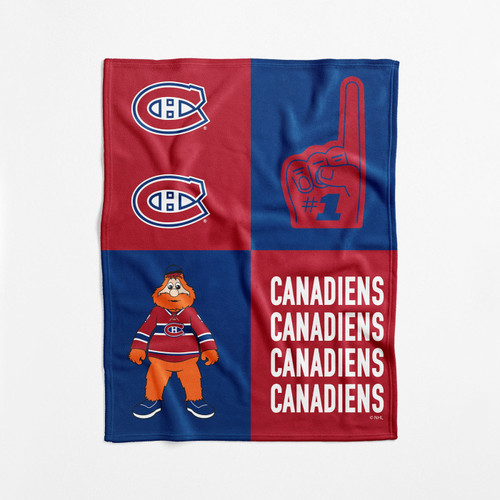 Montreal Canadiens 40" x 50" Domino Swaddle Blanket