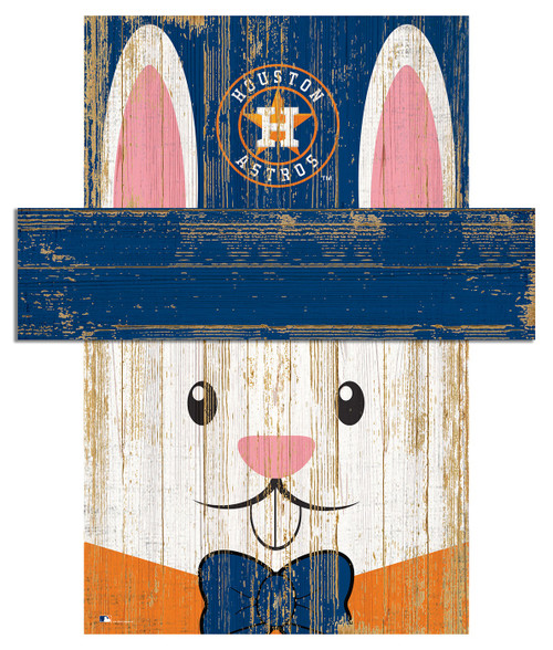 Houston Astros 19" x 16" Easter Bunny Head