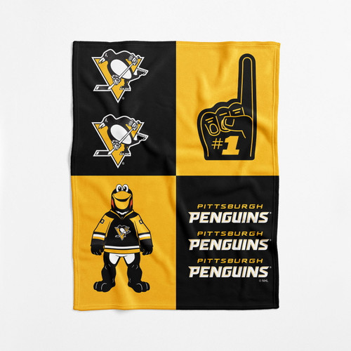 Pittsburgh Penguins 40" x 50" Domino Swaddle Blanket