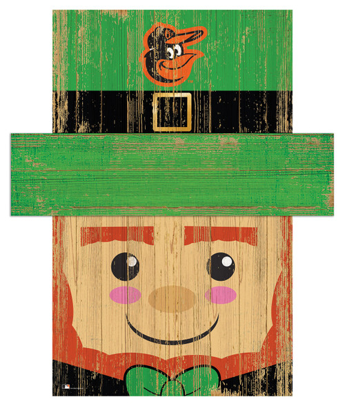Baltimore Orioles 19" x 16" Leprechaun Head
