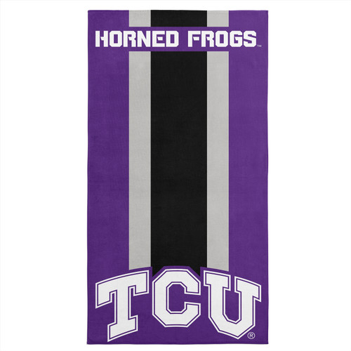 Texas Christian Horned Frogs 30" x 60" Zone Read Beach Towel