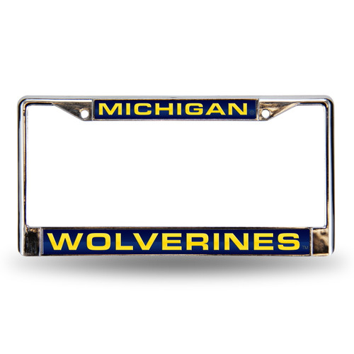 Michigan Wolverines NCAA Laser Chrome License Plate Frame
